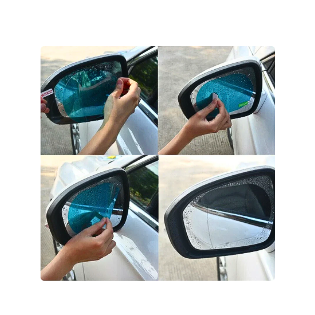  Lamina Antiempañante Laminas Adhesiva Espejo Retrovisor X2-6