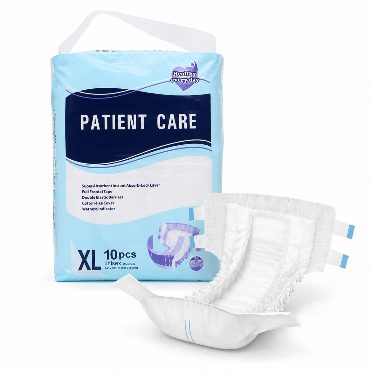 Pack 10 Panales Desechable Adulto Patient Care Absorbente-0