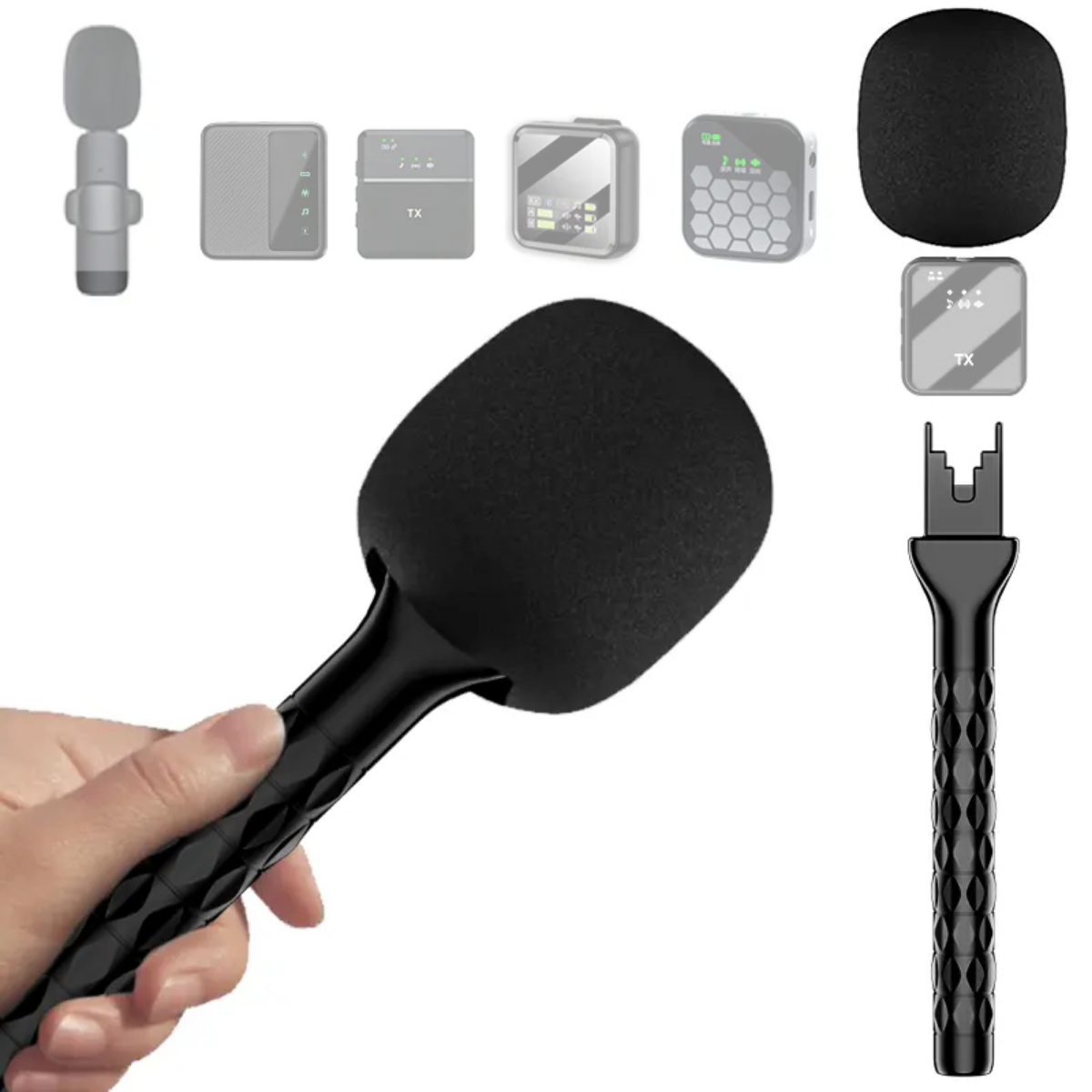 Soporte Adaptador Para Microfono Inalambrico Tipo Handheld-4