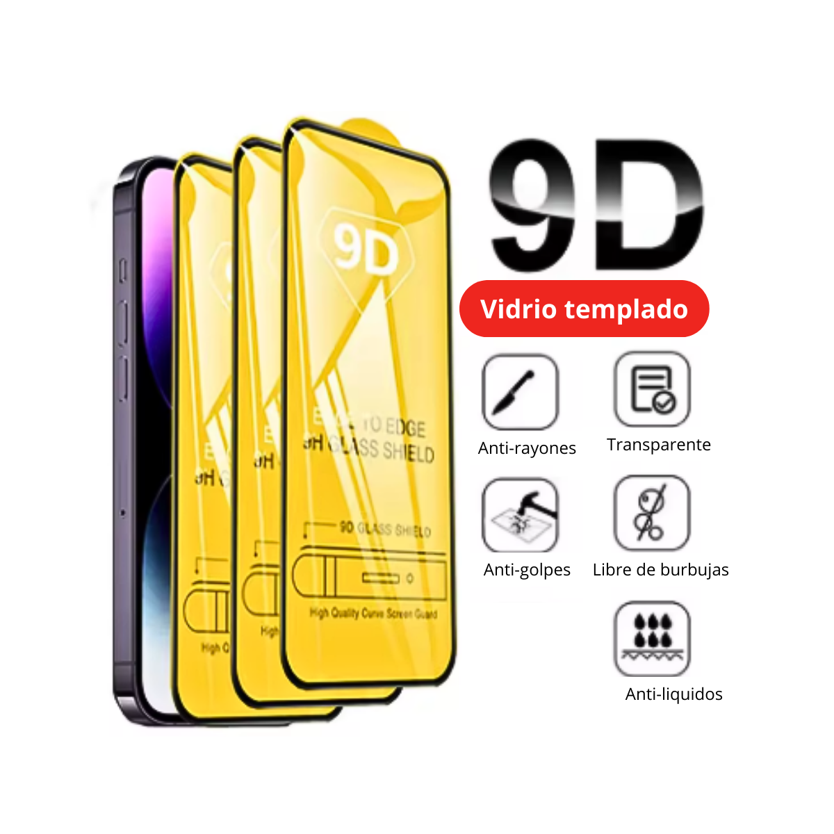 Lamina De Pantalla Completa iPhone 16-4