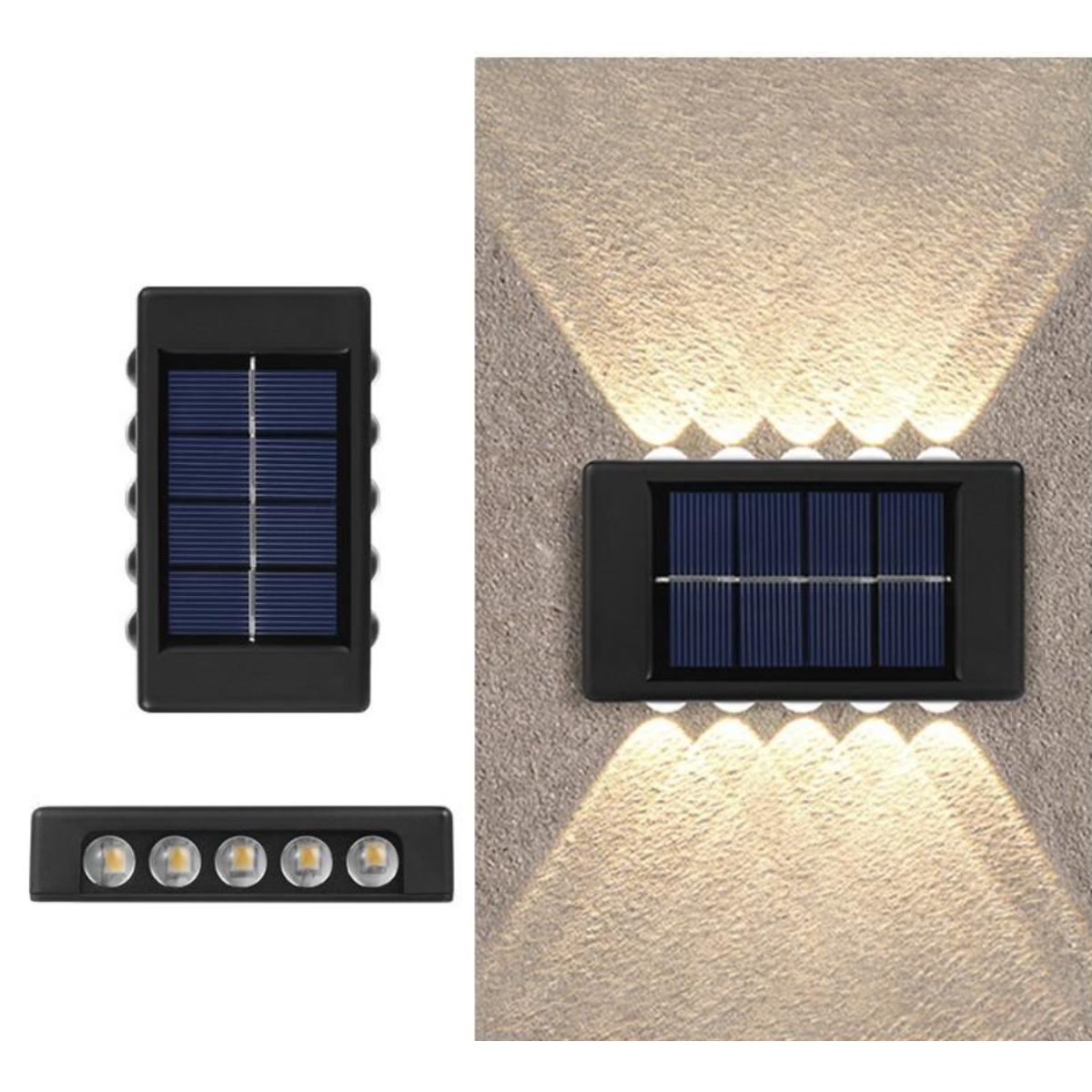 Foco Lampara Exterior Recarga Solar Luz Calida Y Fria-4