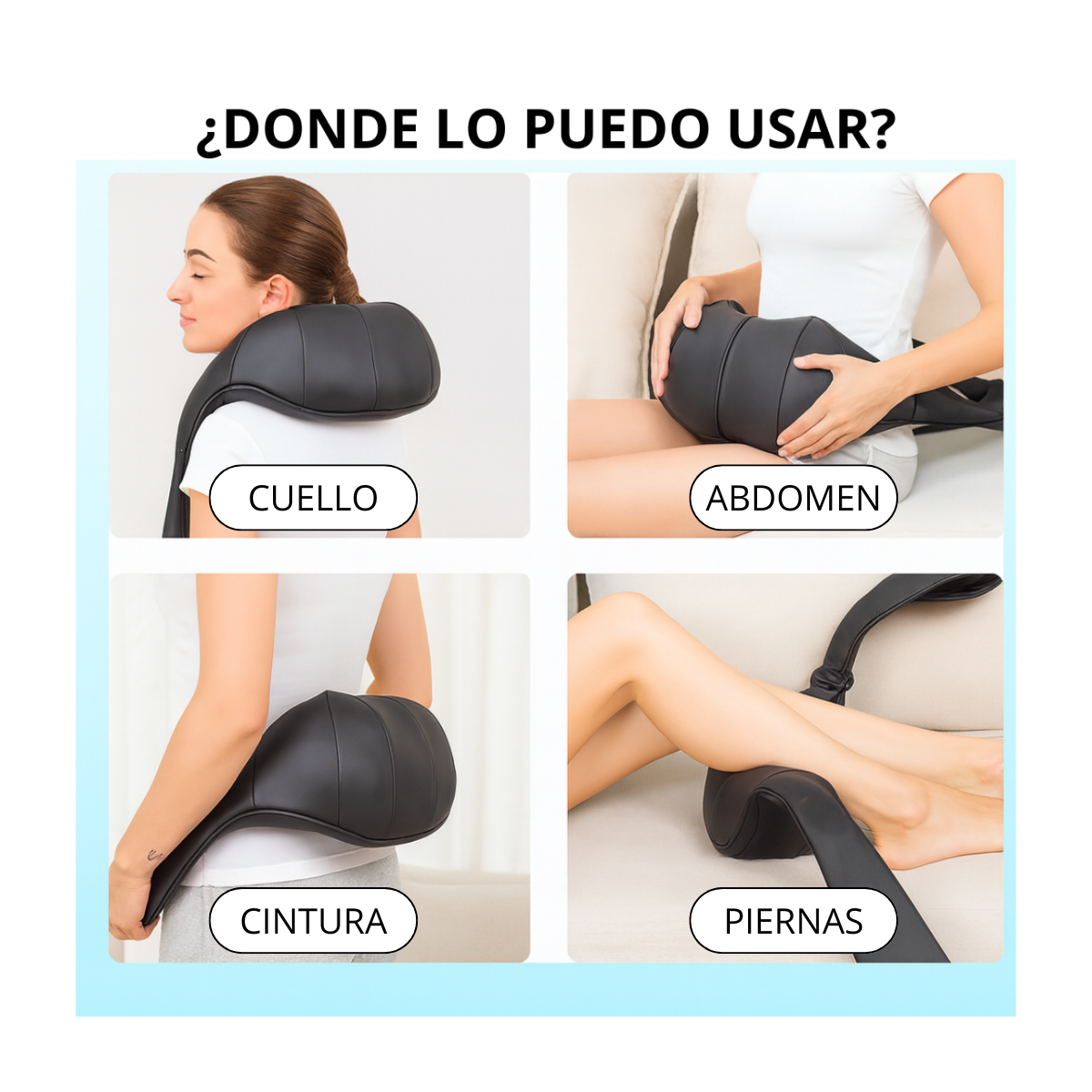 Masajeador Relajante Cervical Cuello Y Hombros Inalambrico Luz Infraroja-2