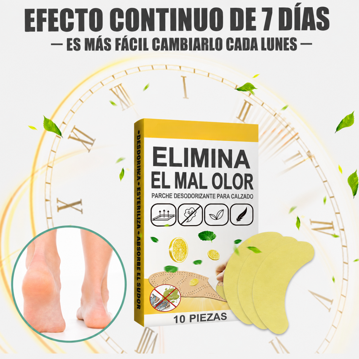 Pack 20 Parches Desodorante Anti Olor Para Calzado Zapatos-5