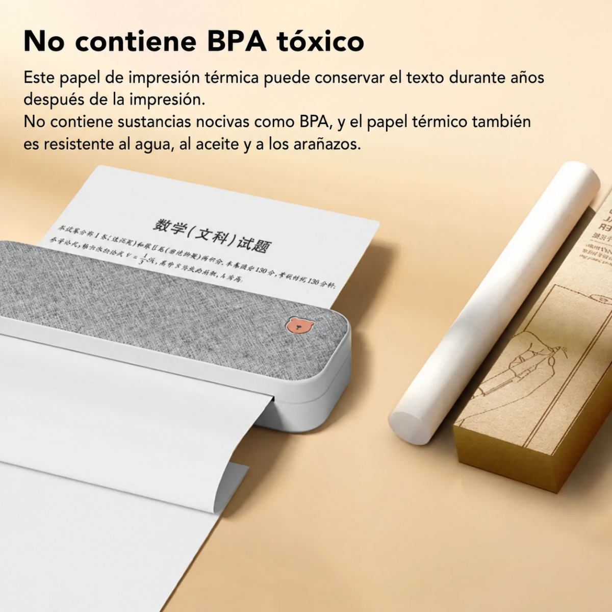 Pack 3 Rollos De Papel Termico Para Impresora Portatil-3