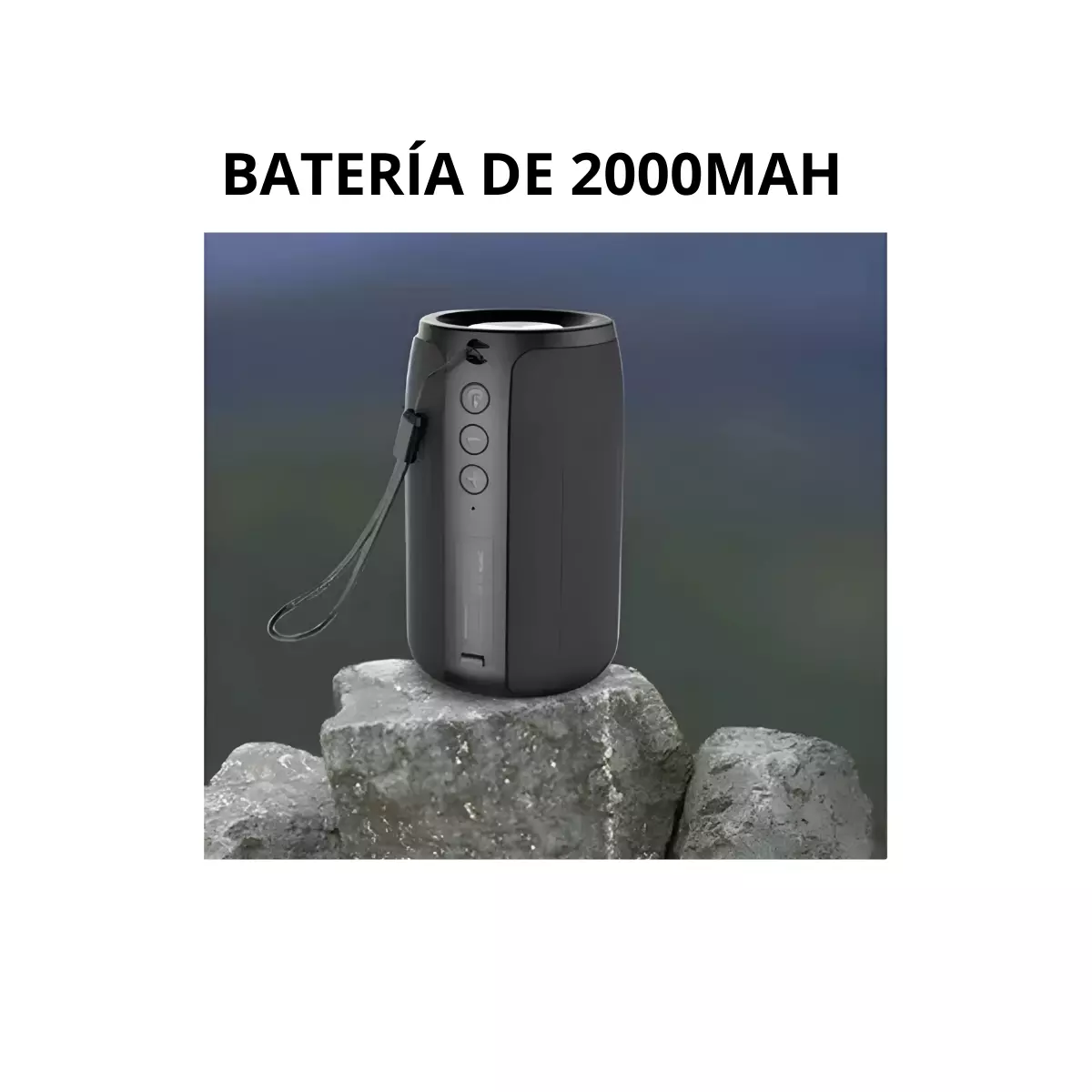 Parlante Altavoz Portátil Bluetooth Inalámbrico Negro-1