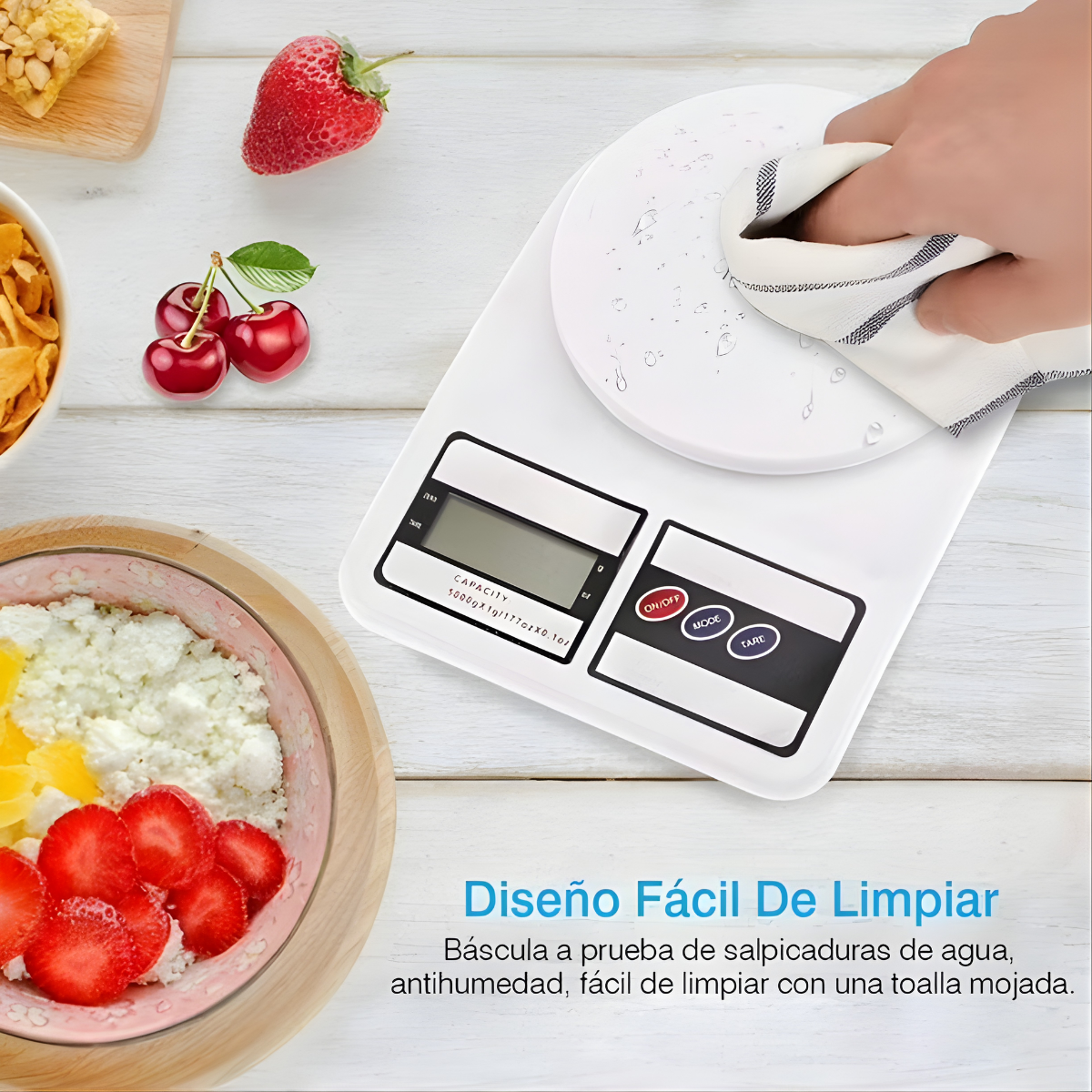 Balanza Digital De Cocina 1g 10kg Alta Precision-4