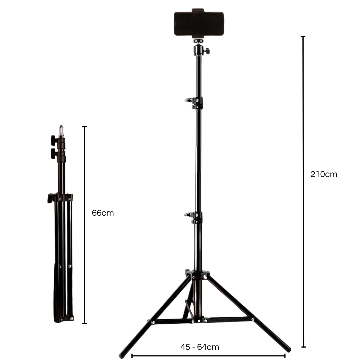 Soporte Tripode Para Celular Retráctil 2.1 Mts Videos Fotos-2