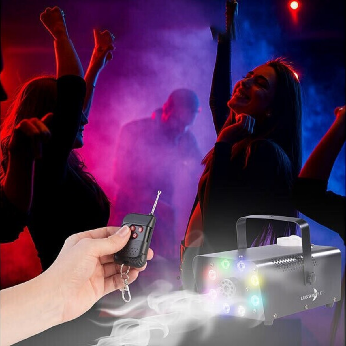 Maquina De Humo Y Luces 900w Para Fiestas Eventos-2