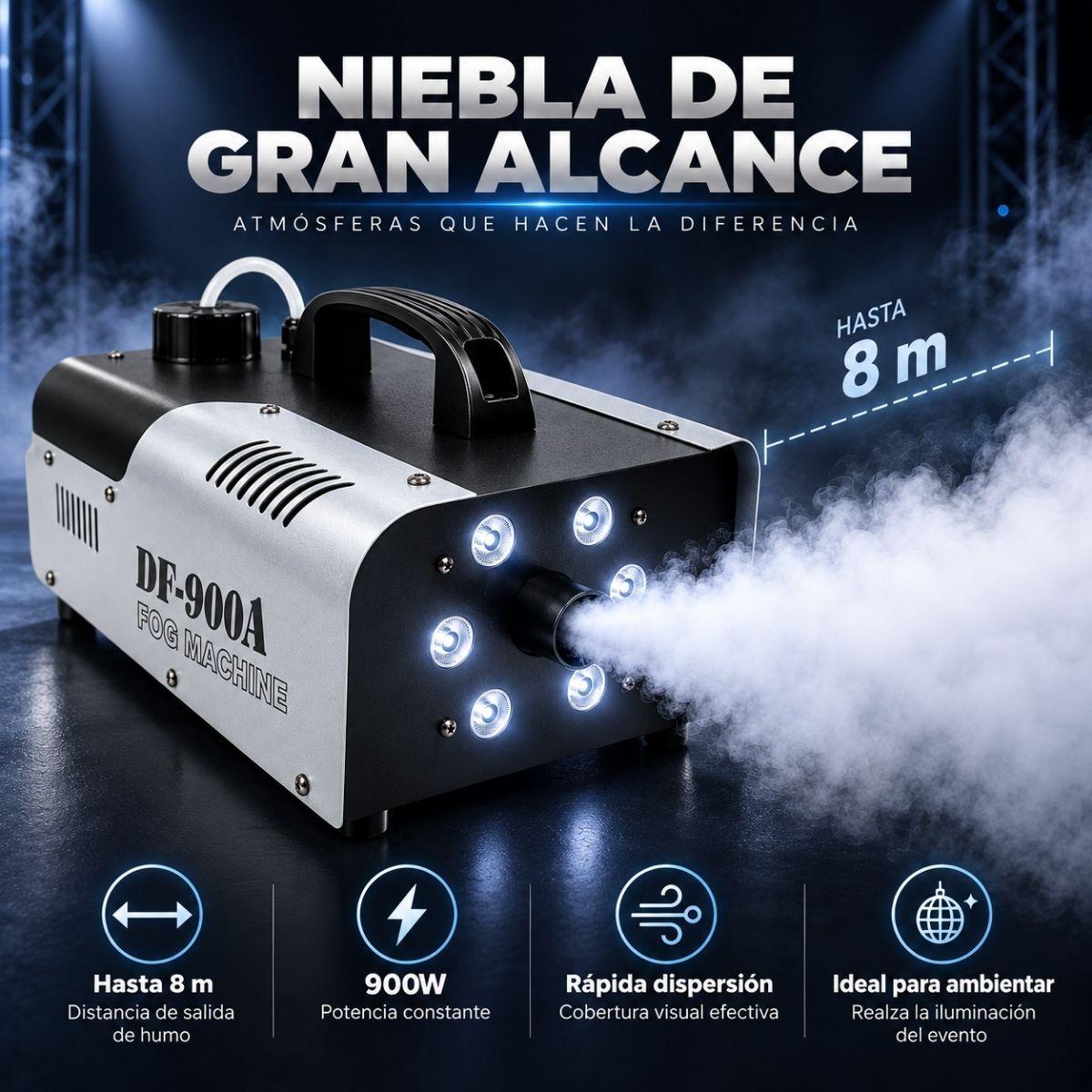 Maquina De Humo Y Luces 900w Para Fiestas Eventos-3