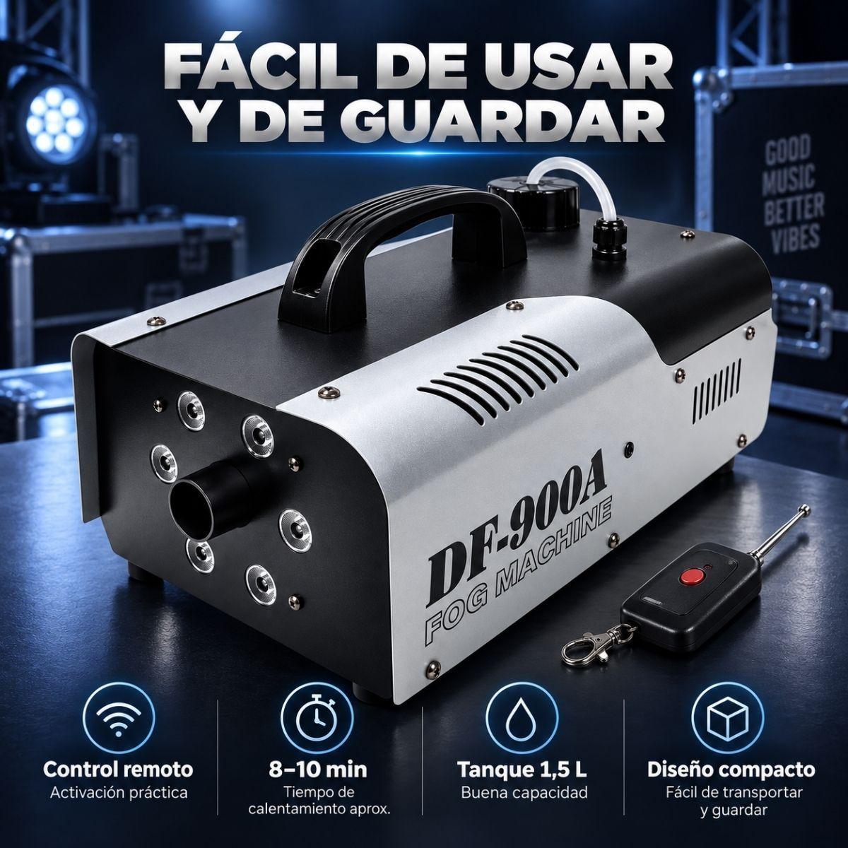 Maquina De Humo Y Luces 900w Para Fiestas Eventos-4
