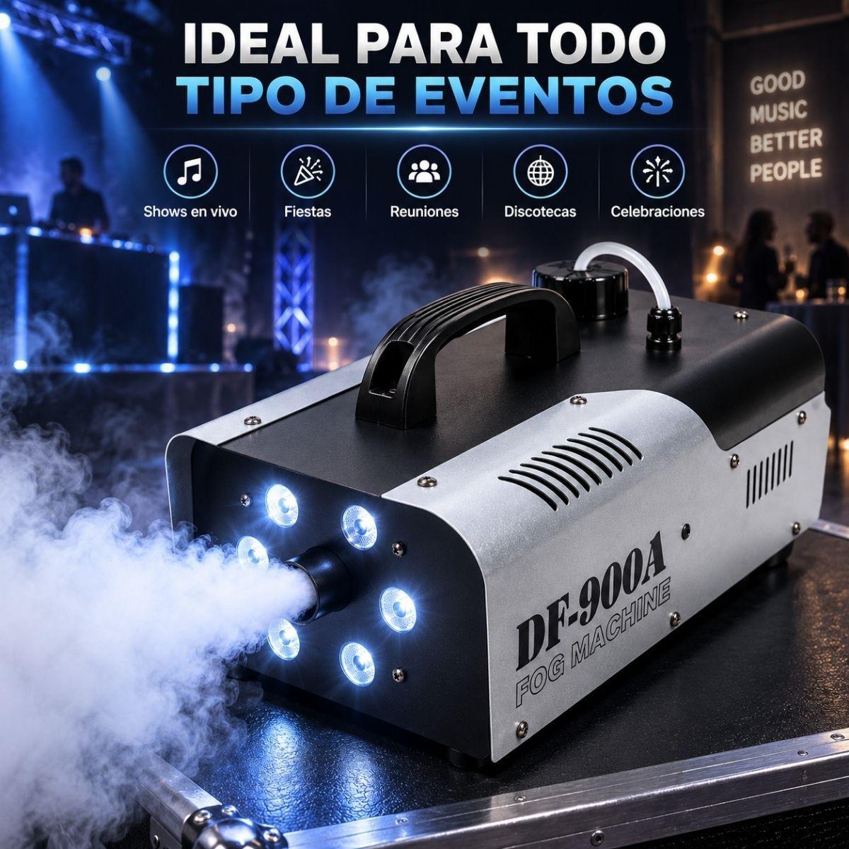 Maquina De Humo Y Luces 900w Para Fiestas Eventos-5
