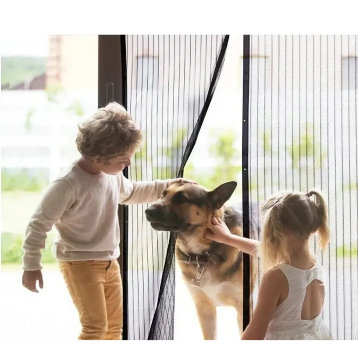 Malla Mosquitera Magnetica Para Puertas 150x130cm Magic Mesh-8