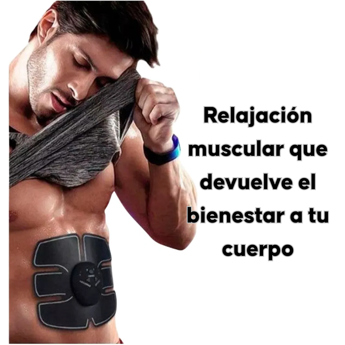 Parche Electroestimulador Abdominal Muscular 6 Modos Ems Gym-3
