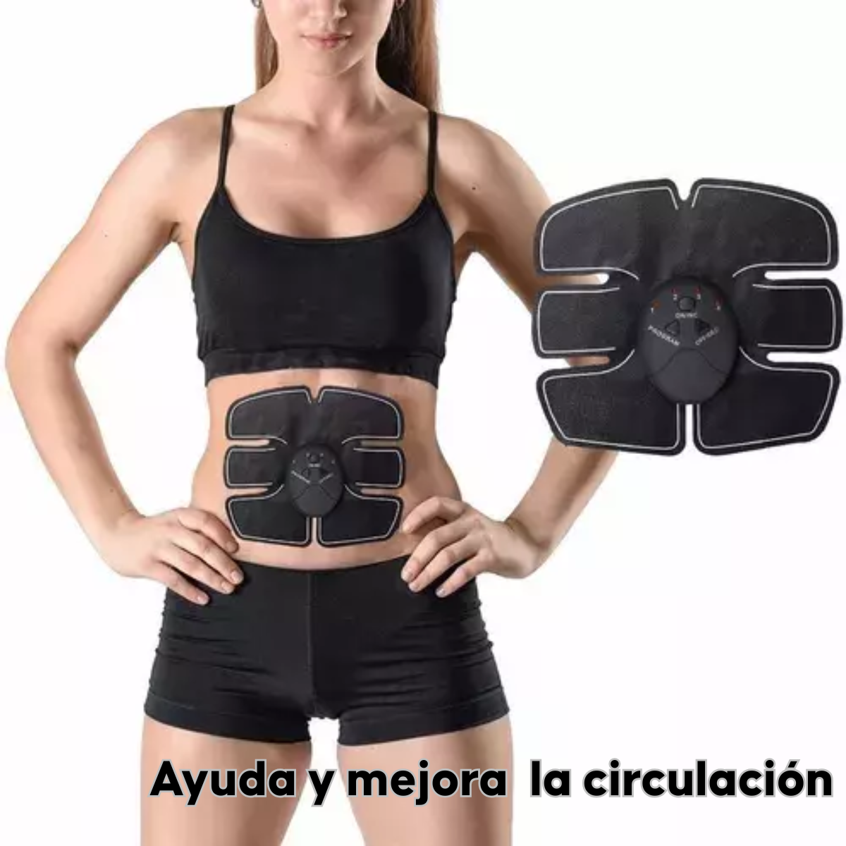 Parche Electroestimulador Abdominal Muscular 6 Modos Ems Gym-4