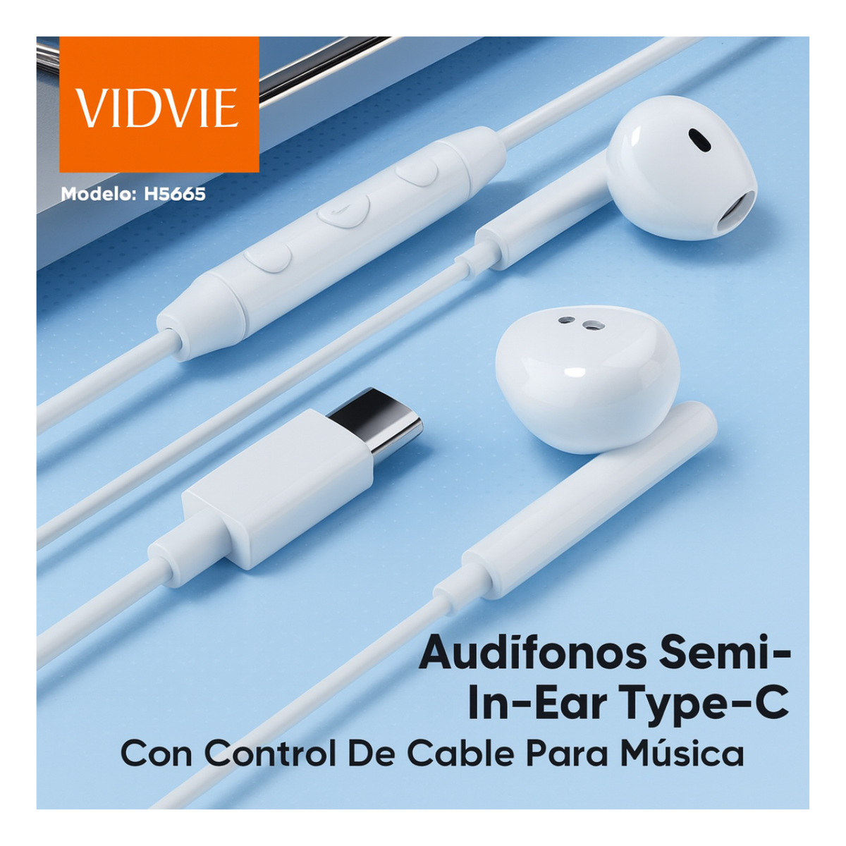 Audifonos Con Cable Tipo C Para iPhone Y Android-3