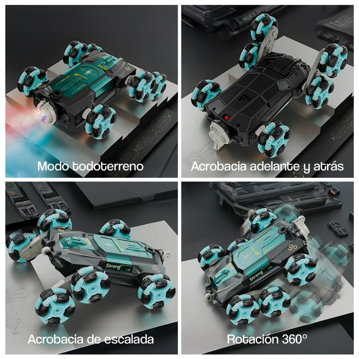 Auto Control Remoto Escalador + Pulsera Control Mano-5