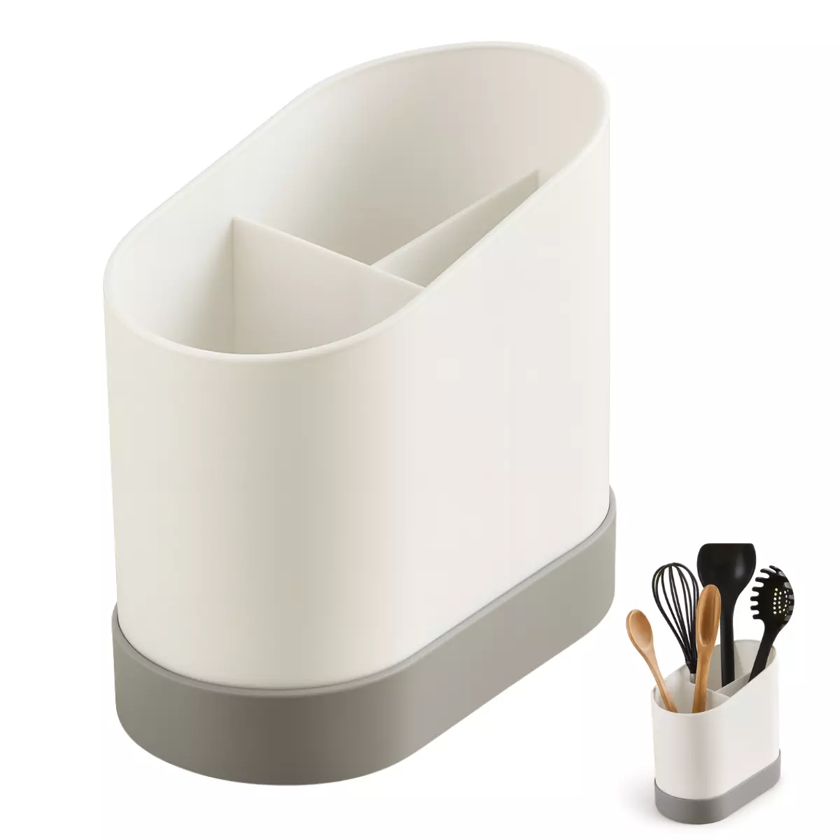 Organizador Escurridor Utensilios Cubiertos Cocina Multiuso-0