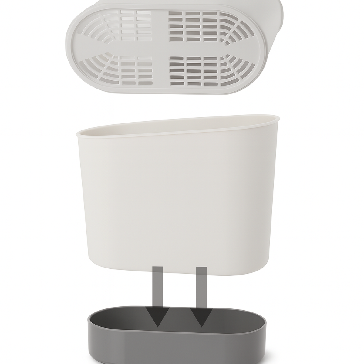Organizador Escurridor Utensilios Cubiertos Cocina Multiuso-2
