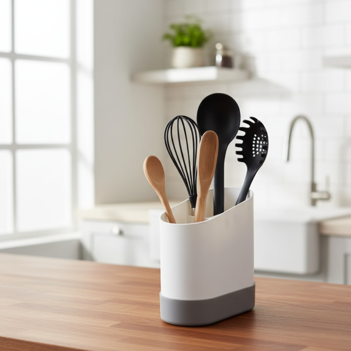 Organizador Escurridor Utensilios Cubiertos Cocina Multiuso-5