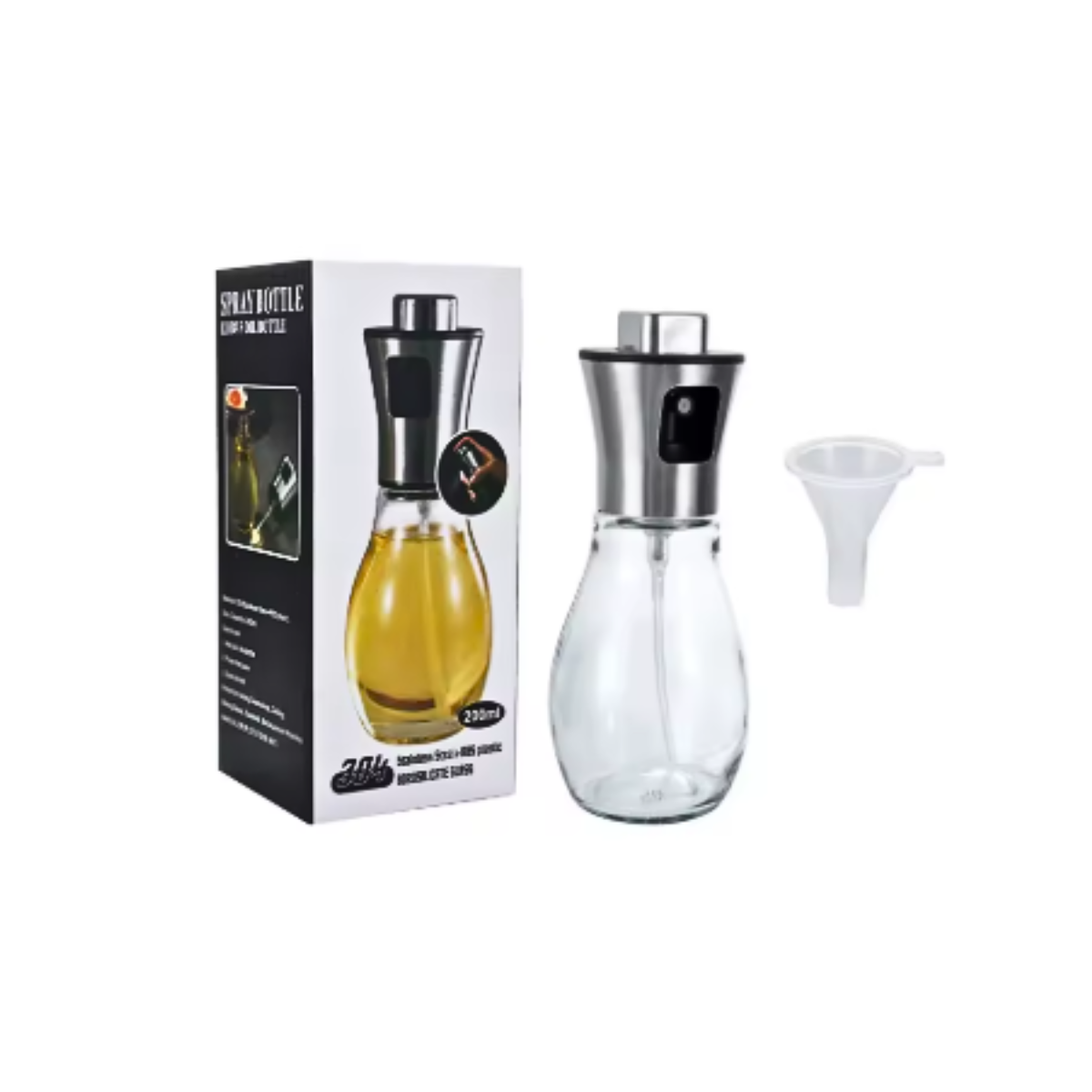 Spray Rociador Pulverizador De Aceite Acero Inoxidable 200ml-3