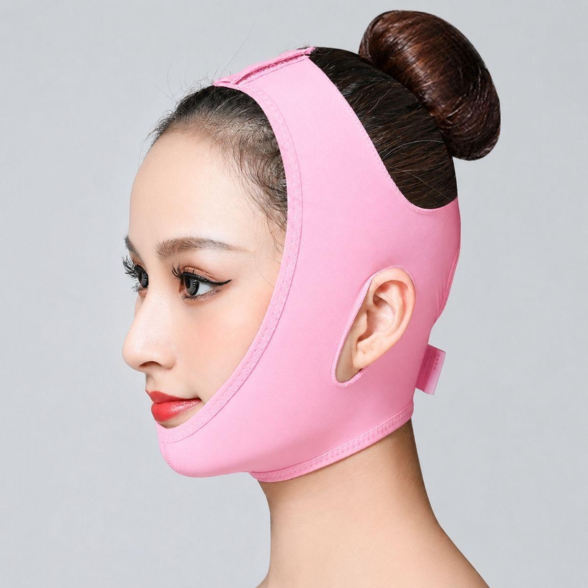 Faja Reductora Facial Papada Banda Lifting Reafirmante-4