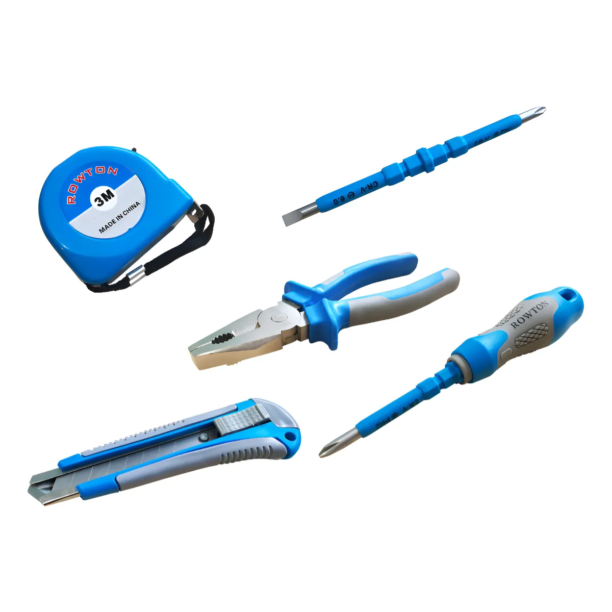 Set Herramientas Alicate Destornillador Huincha Cartonero-2