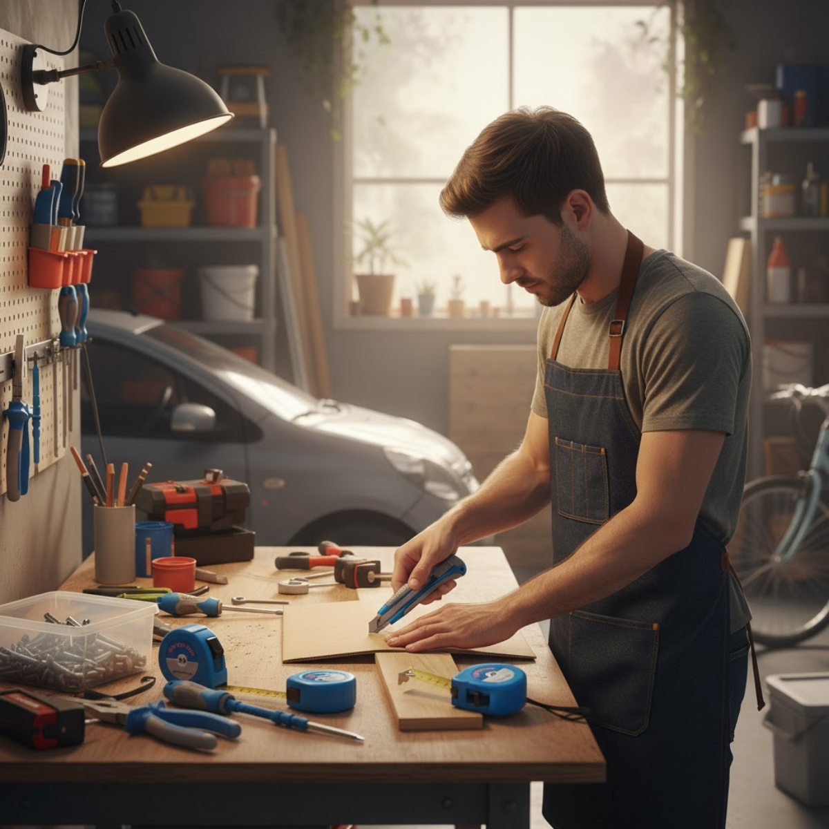 Set Herramientas Alicate Destornillador Huincha Cartonero-5