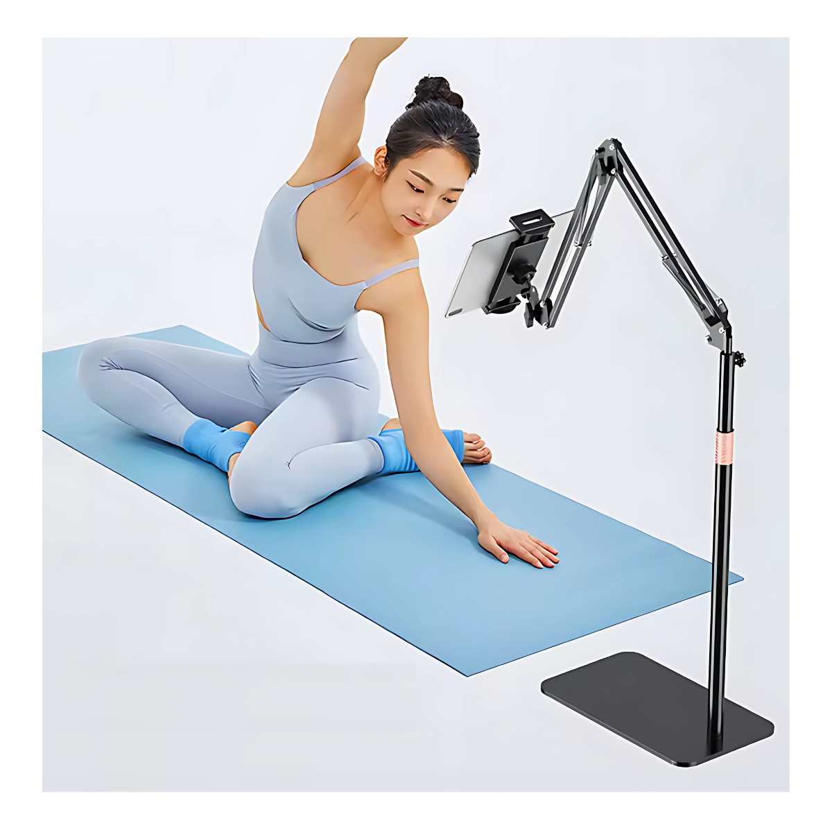 Soporte De Piso Para Tablet iPad Con Brazo Ajustable-2