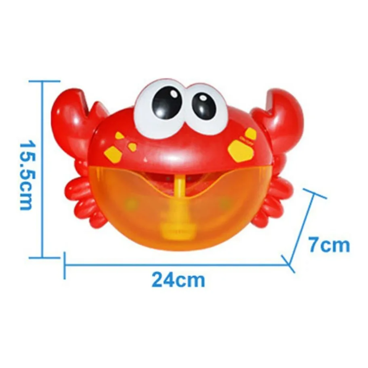 Juguete Banera Cangrejo Generador De Burbujas Musical-2