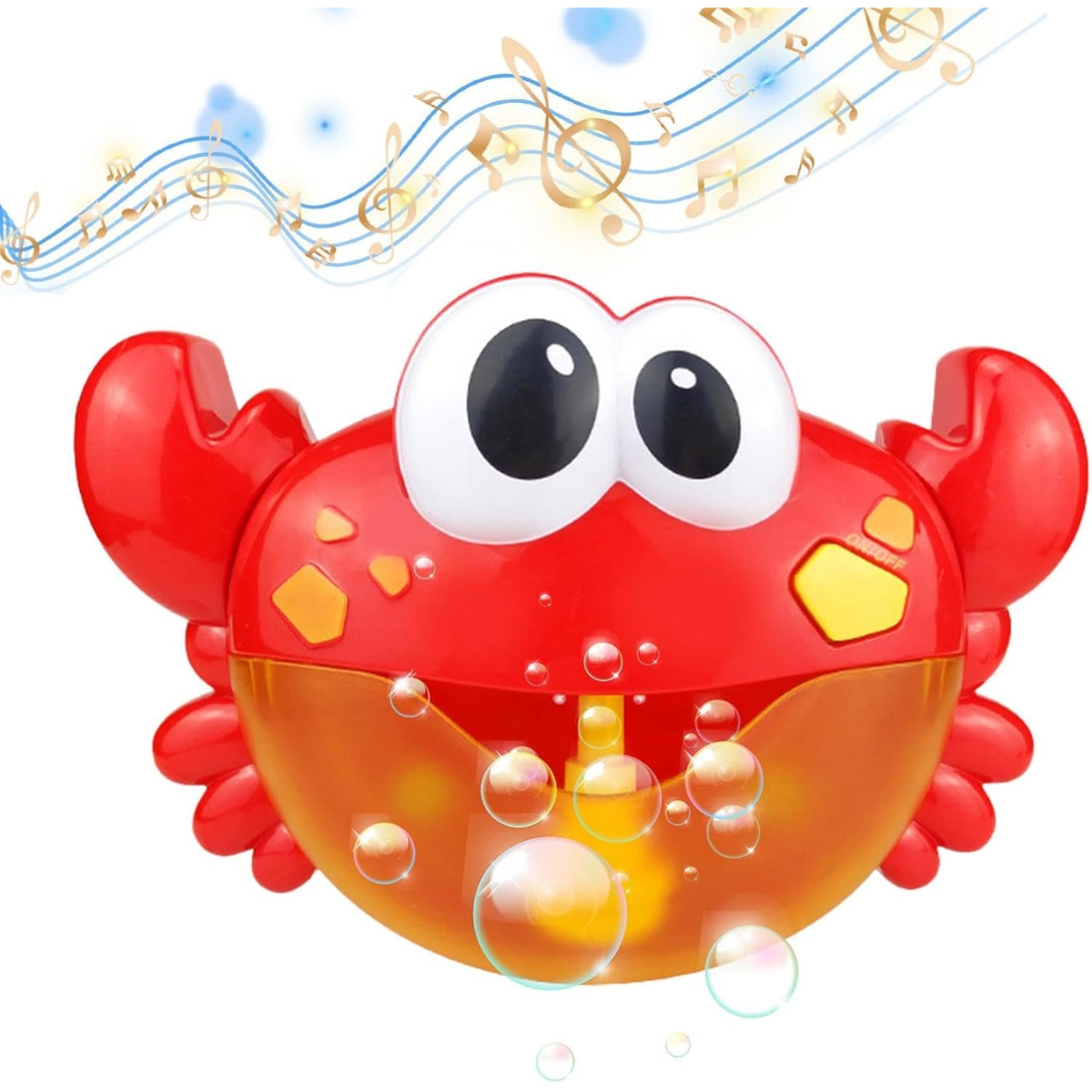 Juguete Banera Cangrejo Generador De Burbujas Musical-4