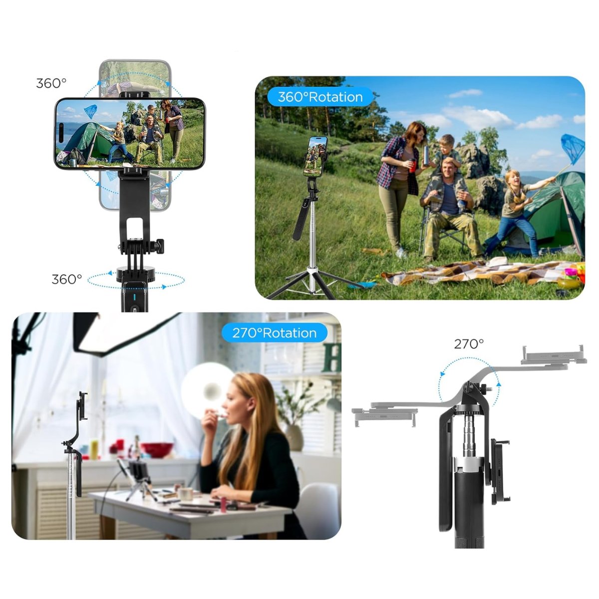 Tripode Soporte Celular Palo Selfie 1.7 Metros-4