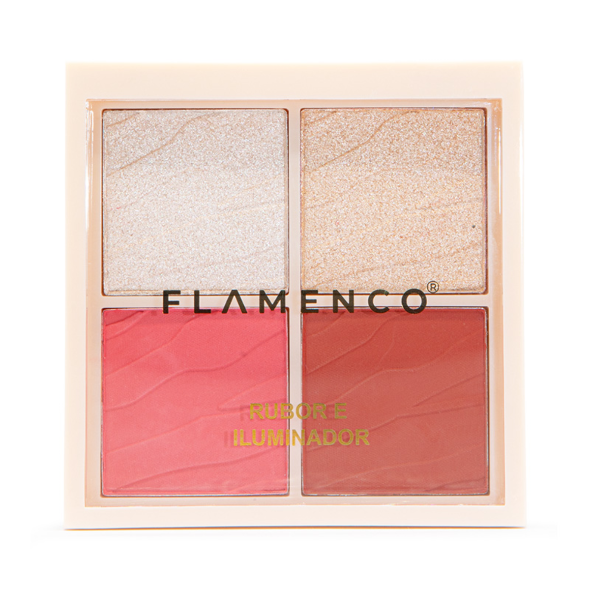 Paleta Maquillaje Flamenco Rubor E Iluminador Cheeky Love 8g-2