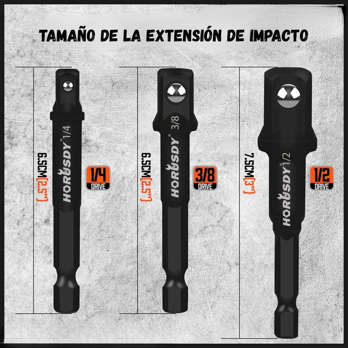 Set Herramienta 7 Adaptadores Reductores Impacto 1 4 3 8 1 2-2