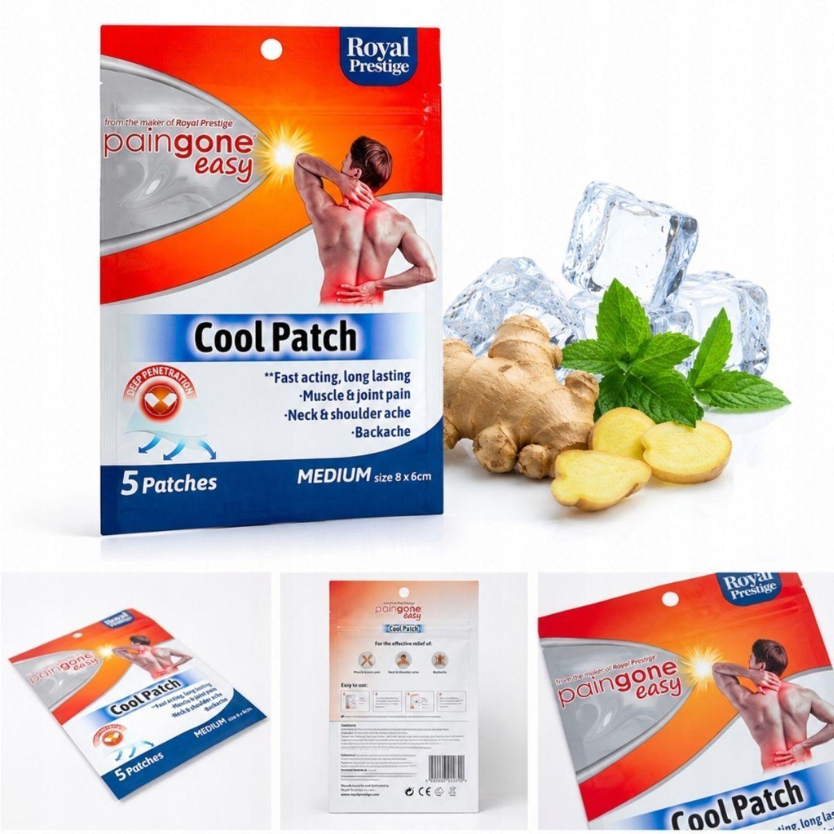 Pack 20 Parches Gel Efecto Frio Dolor Muscular Y Articular-2