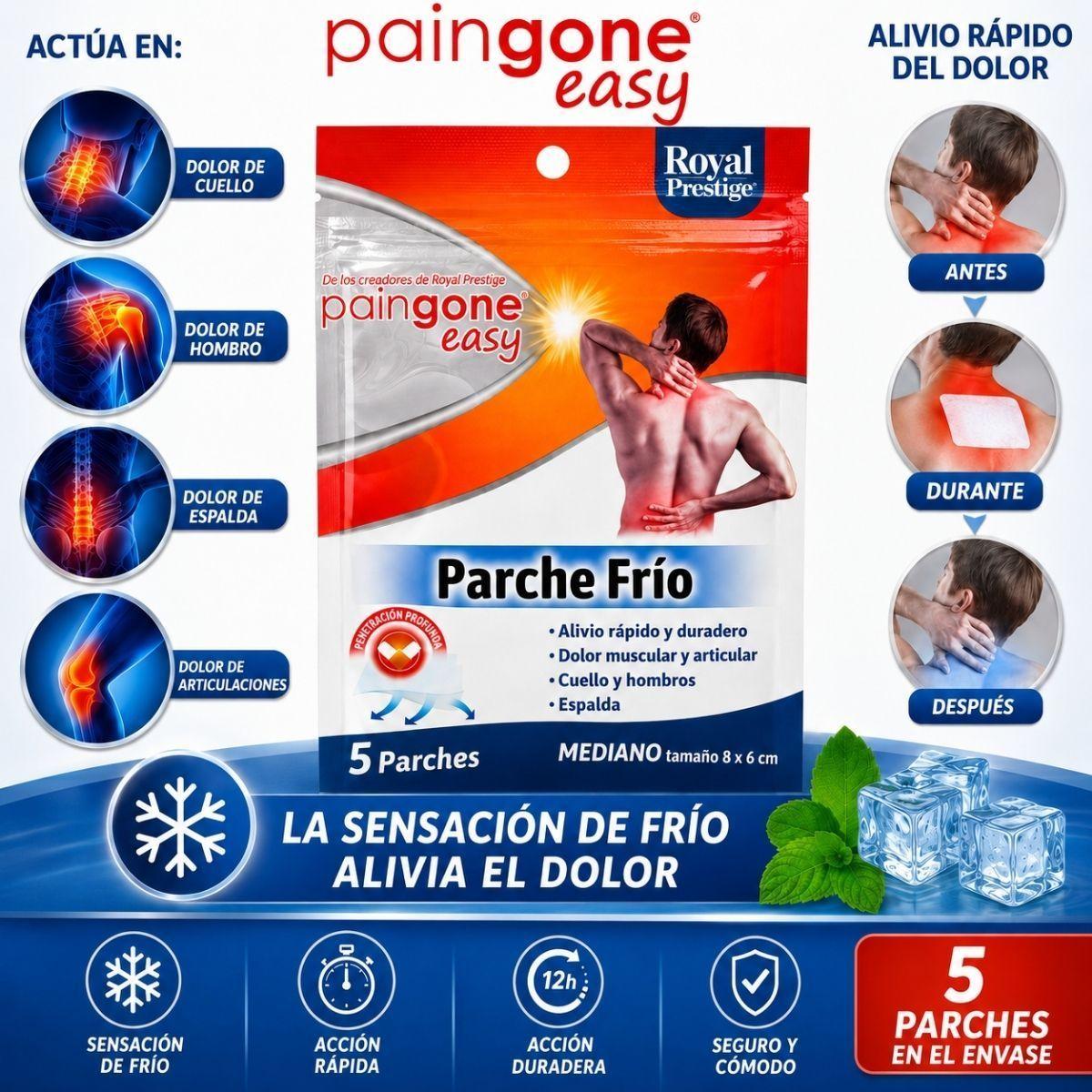 Pack 20 Parches Gel Efecto Frio Dolor Muscular Y Articular-4