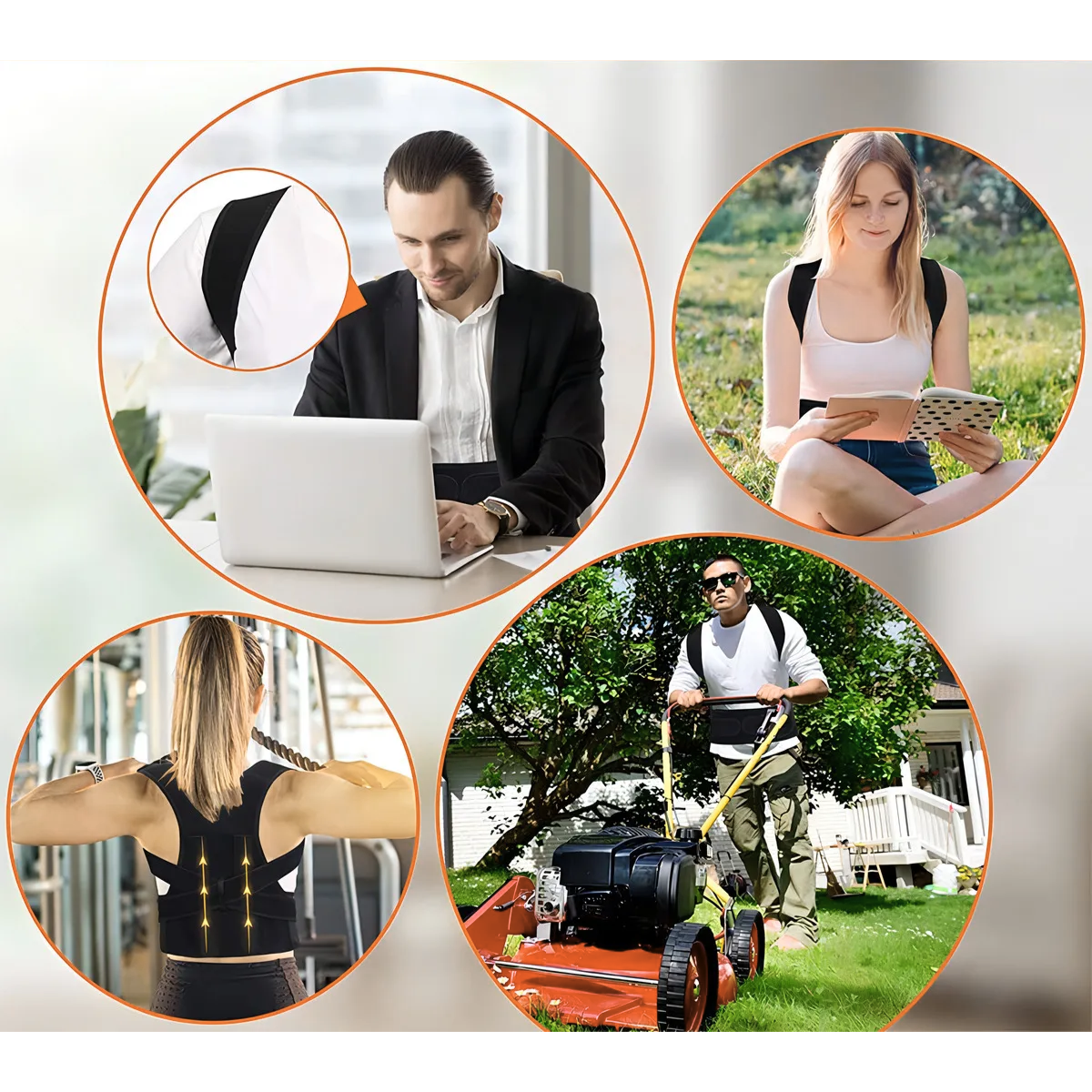 Faja Cinturon Soporte Espalda Baja Lumbar Ajustable-6