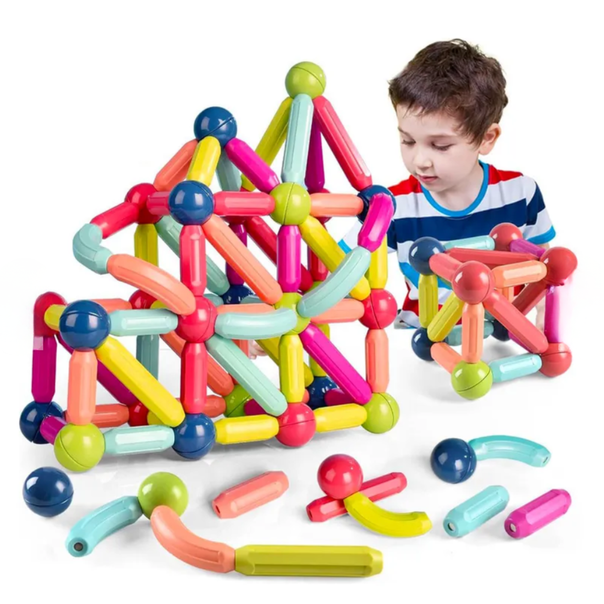 Set 42 Piezas Bloques Juguetes De Construccion Magneticos-5