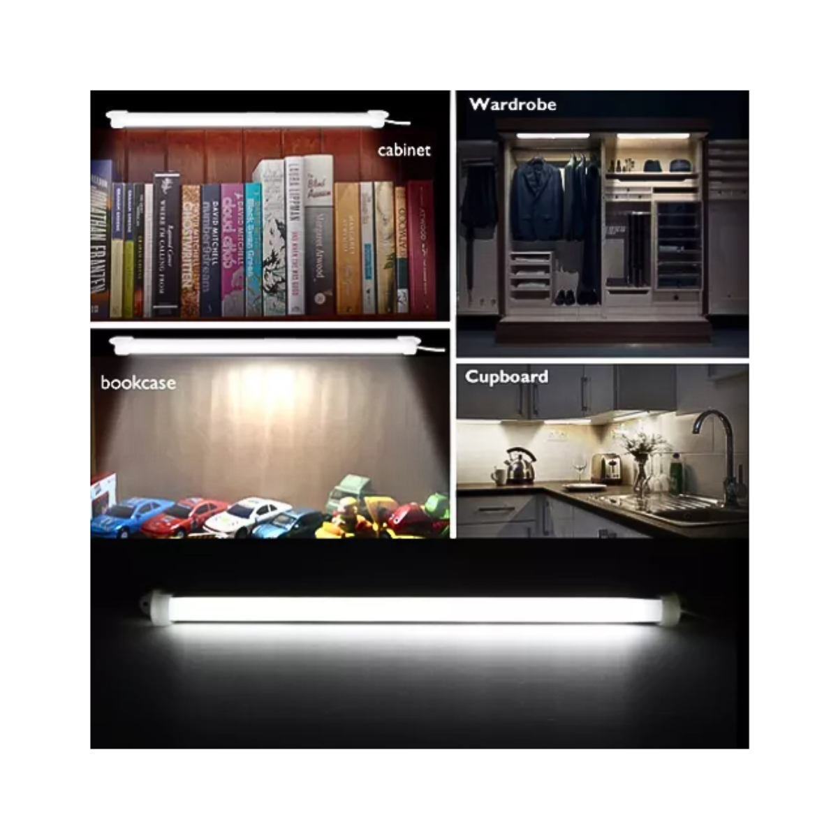 Lámpara Emergencia Barra Led Portátil Multiuso 52cm Closet-2