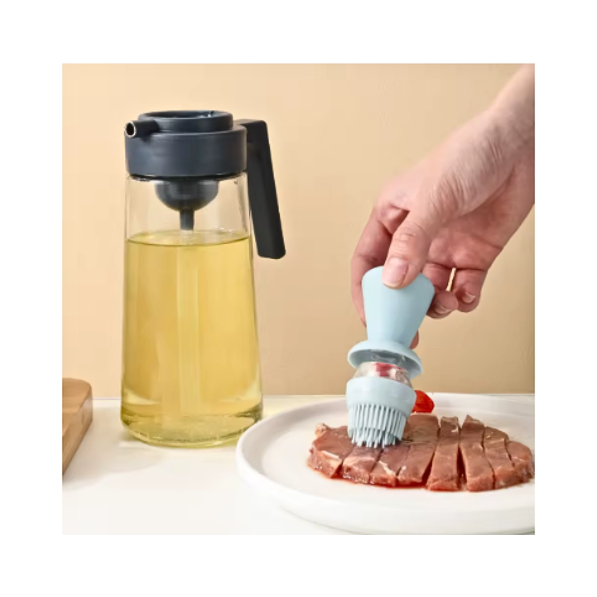 Botella Dispensador De Aceite Vinagre 550ml 2 En 1-2