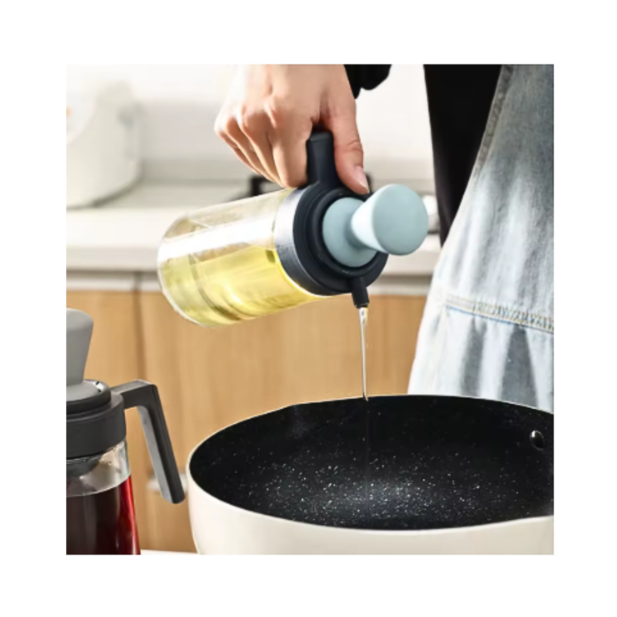 Botella Dispensador De Aceite Vinagre 550ml 2 En 1-3