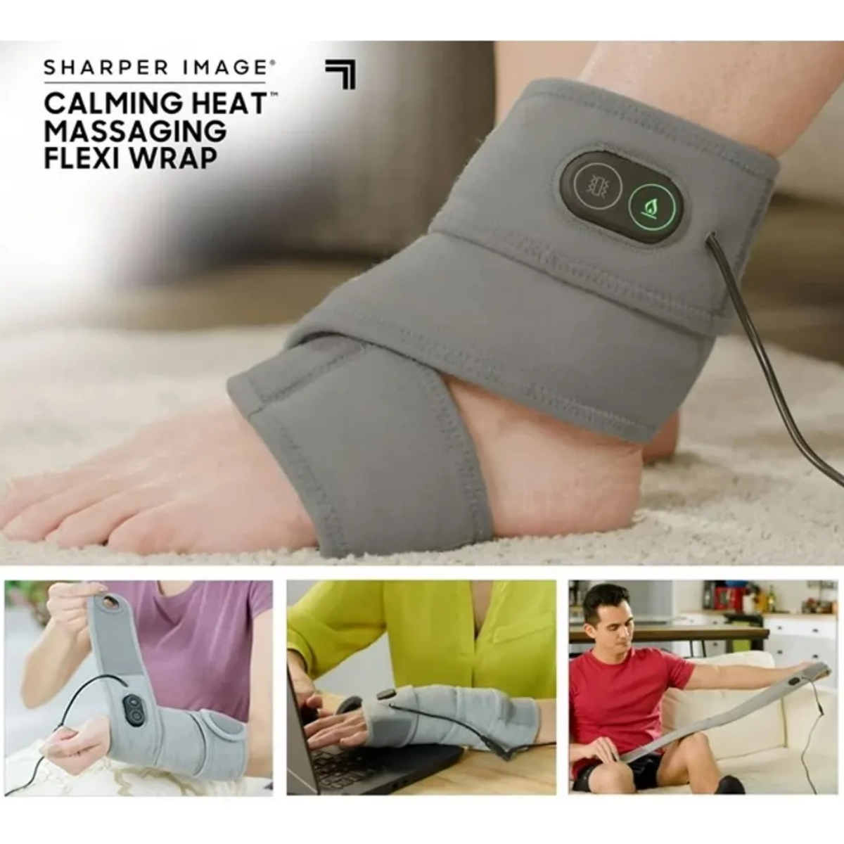 Masajeador Con Vibracion Calor Antebrazo Tobillo Hombro-4