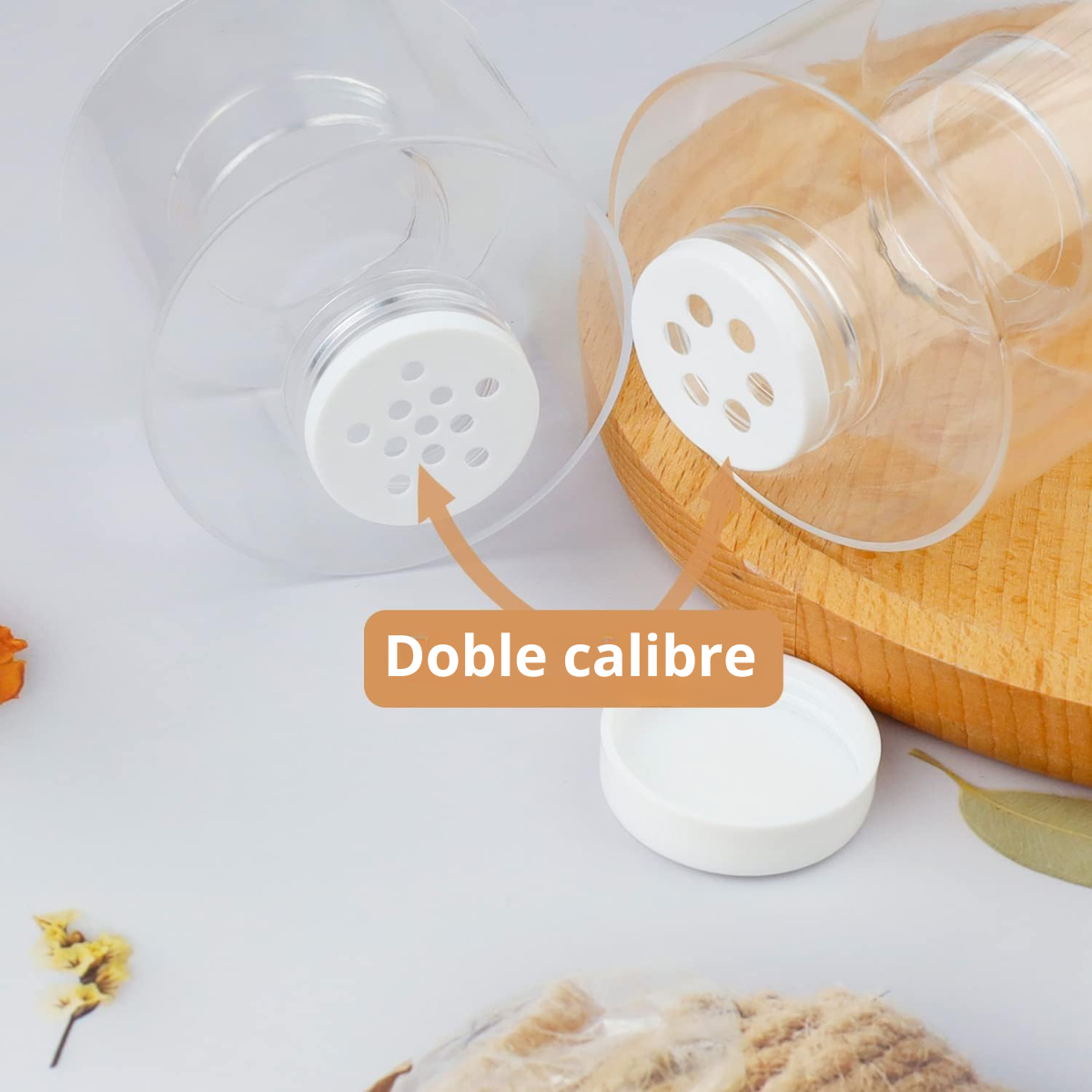 Organizador Especiero Torre Apilable 6 Frascos Transparente-3