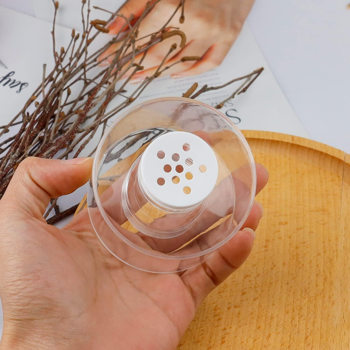 Organizador Especiero Torre Apilable 6 Frascos Transparente-5