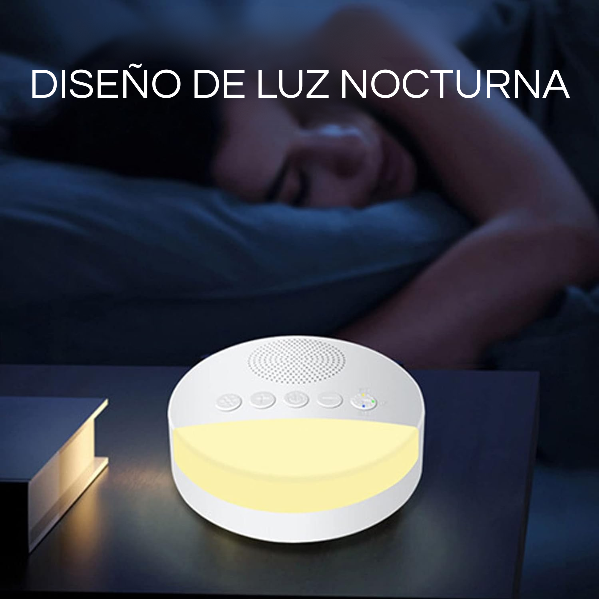 Ruido Blanco Calmante Antiansiedad Bebé Mascota + Luz Cálida-6