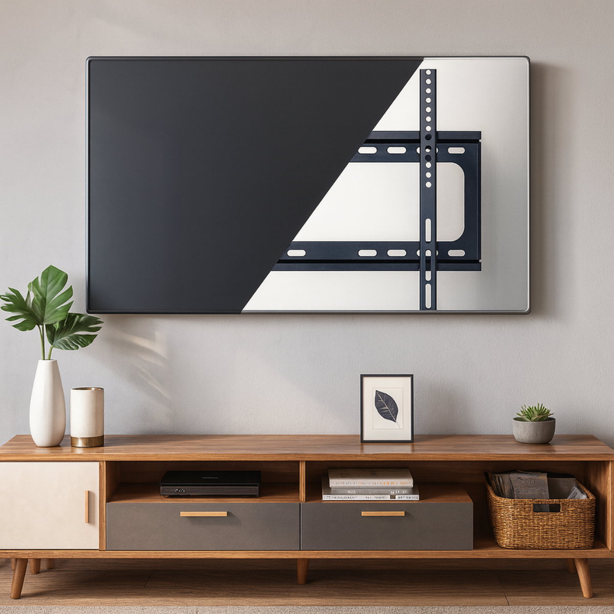 Soporte Base De Pared Para Televisor Tv 26 - 63 Pulgadas-2