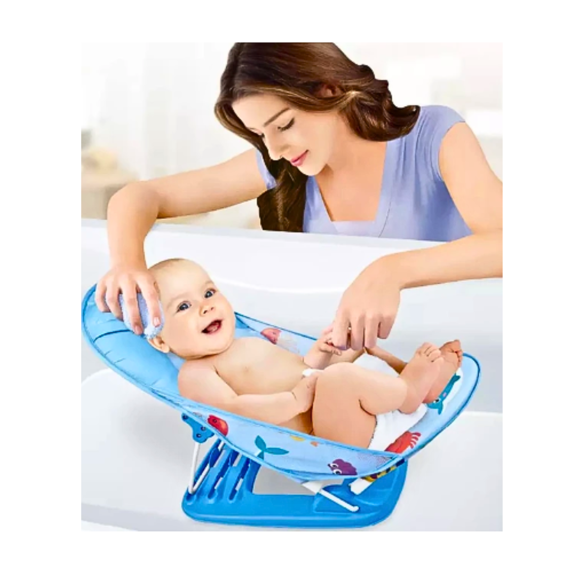 Malla Soporte Apoyo Para Tina Silla De Baño Bebé Plegable-2