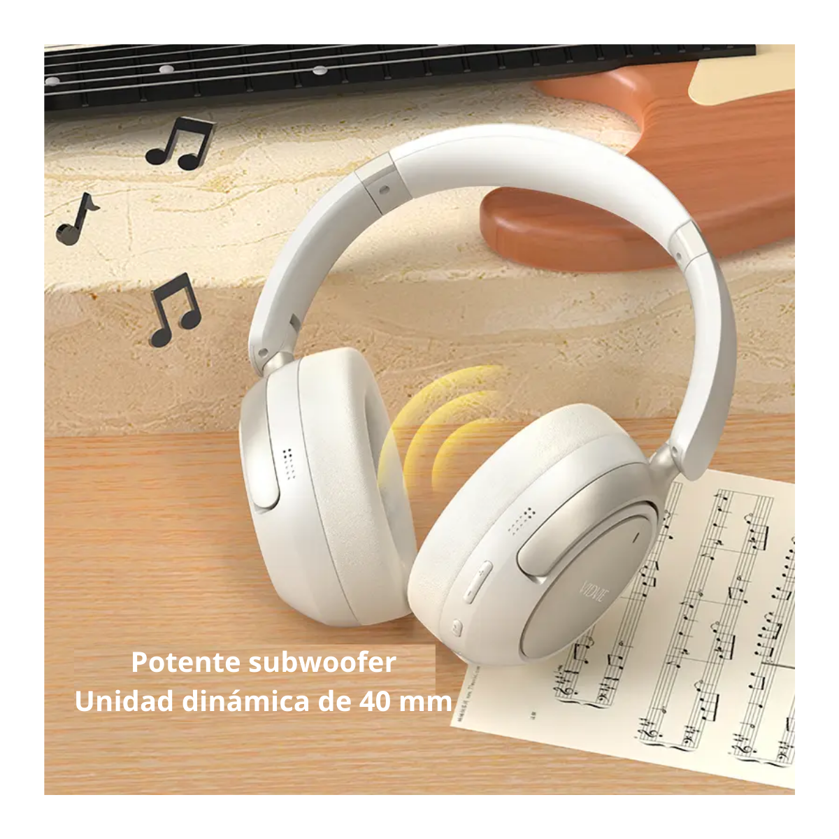 Auriculares Inalámbricos Cancelación Activa Ruido Bluetooth-3