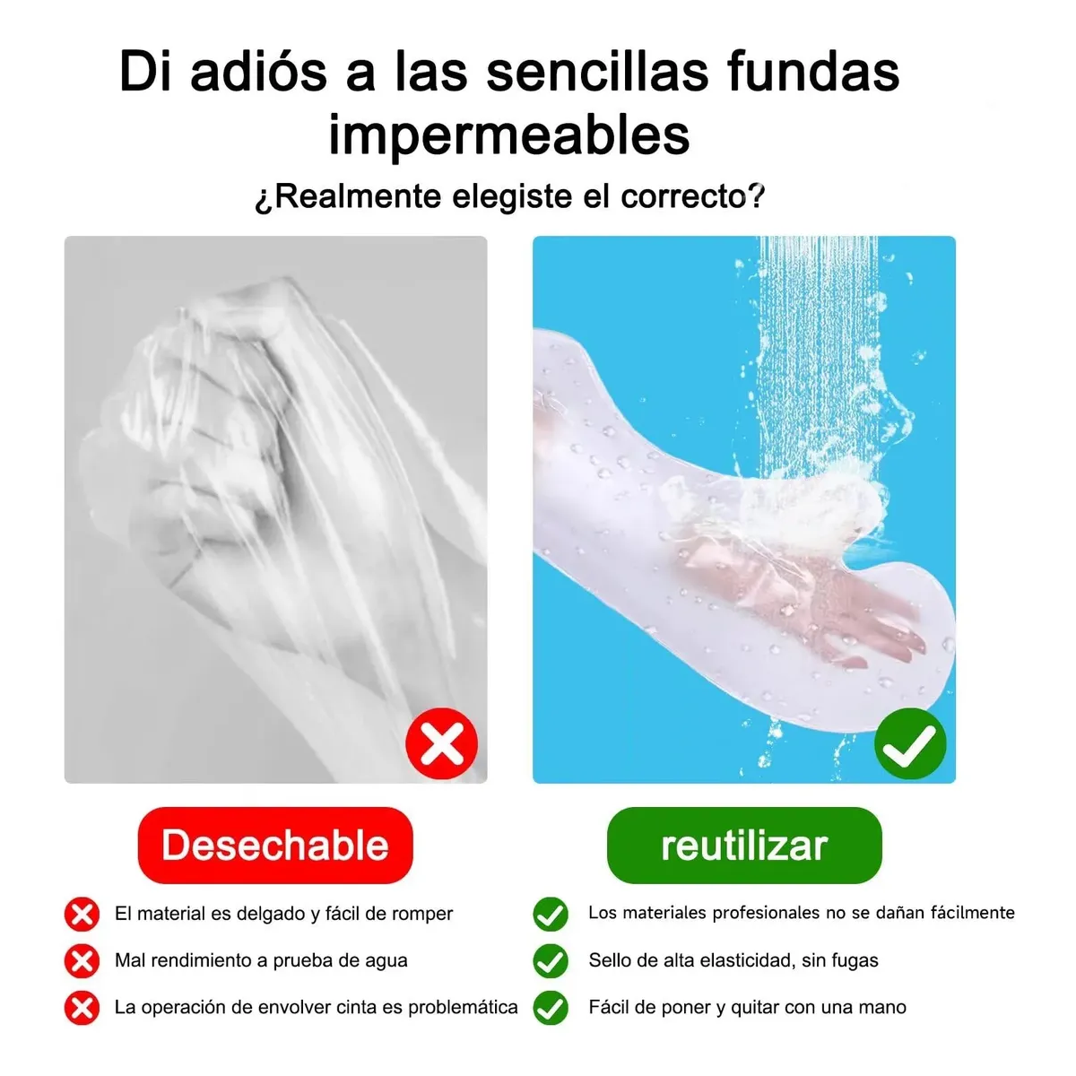 Protector Impermeable Para Yeso y Venda Medio Brazo Y Antebrazo-6