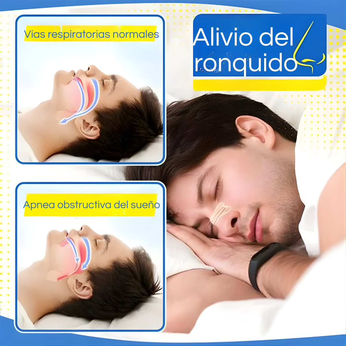 Pack 10 Parches Tiras Nasales Para Respirar Mejor-2