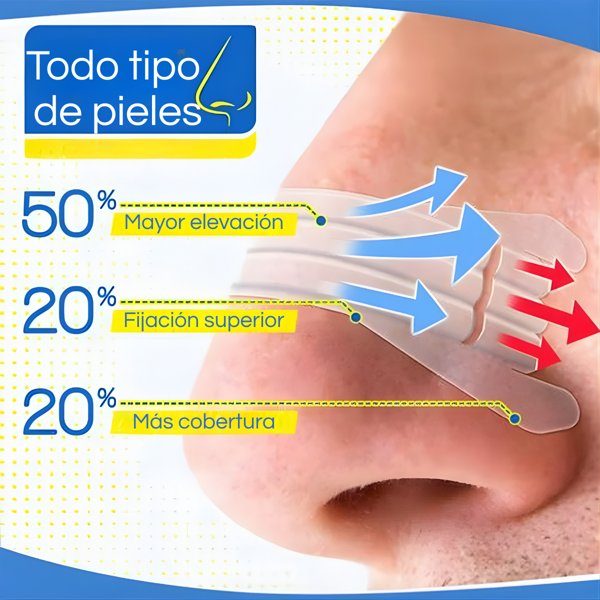 Pack 10 Parches Tiras Nasales Para Respirar Mejor-4